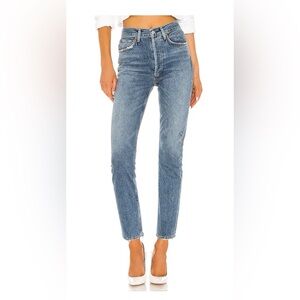 Agolde Riley Straight Leg Crop